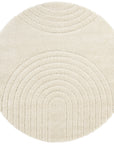 Tapis Rond à poils longs motifs Arcs – STUDIO DECO