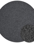 Tapis Rond aspect jute Anthracite – STUDIO DECO