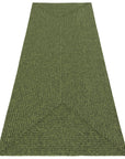 Tapis de couloir aspect jute Vert – STUDIO DECO
