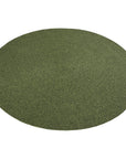 Tapis Rond aspect jute Vert – STUDIO DECO