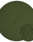 Tapis Rond aspect jute Vert – STUDIO DECO