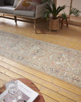 Tapis à poils ras oriental Said Crème et Terra – STUDIO DECO