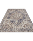 Tapis Vintage Oriental RANIA Crème et Bleu – STUDIO DECO