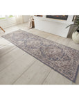 Tapis Vintage Oriental RANIA Crème et Bleu – STUDIO DECO