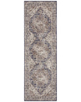 Tapis Vintage Oriental RANIA Crème et Bleu – STUDIO DECO