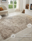 Tapis Vintage Oriental RANIA Beige et Marron – STUDIO DECO