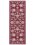 Tapis de couloir Persan motifs Fleuris KASHAN - Rouge – STUDIO DECO