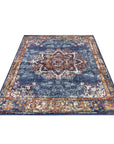 Tapis style Vintage MADERE - Bleu – STUDIO DECO