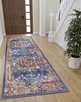 Tapis style Vintage MADERE Bleu – STUDIO DECO