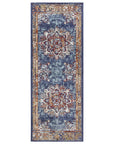 Tapis de couloir style Vintage MADERE - Bleu – STUDIO DECO