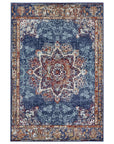 Tapis style Vintage MADERE - Bleu – STUDIO DECO