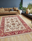 Tapis Persan Classique ADEN Crème et Rouge – STUDIO DECO