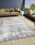 Tapis moderne Abstrait STUDIO Crème Gris – STUDIO DECO