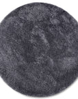 Tapis Rond poils longs 38mm OLA Anthracite – STUDIO DECO