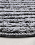 Tapis DEPT Rond à Relief Gris Anthracite - ELLE Décoration – STUDIO DECO
