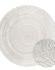 Tapis Rond en Jute MAHAL Blanc – STUDIO DECO