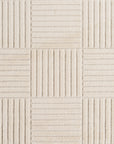 Tapis à motifs en relief Damier Crème – STUDIO DECO