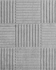 Tapis à motifs en relief Damier Gris – STUDIO DECO