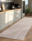 Tapis SENA doux à relief Crème – STUDIO DECO