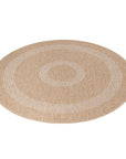 Tapis rond Naturel aspect jute Beige Crème – STUDIO DECO