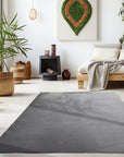 Tapis Lavable à poils doux - Gris Foncé – STUDIO DECO