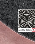Tapis Rond lavable à poils doux - Rose Poudré – STUDIO DECO