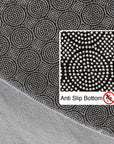 Tapis Rond lavable à poils doux - Gris Argent – STUDIO DECO