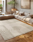 Tapis à relief Lena - Beige – STUDIO DECO