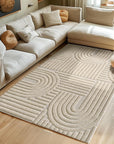 Tapis à relief Lena - Beige – STUDIO DECO