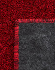 Tapis Uni à poils courts - Rouge – STUDIO DECO