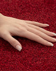 Tapis Uni à poils courts - Rouge – STUDIO DECO