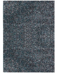 Tapis à poils longs 30mm - Bleu et Blanc – STUDIO DECO
