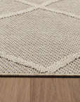 Tapis effet Jute naturel à Relief Losanges - Beige – STUDIO DECO