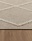 Tapis effet Jute naturel à Relief Géométrique - Beige – STUDIO DECO