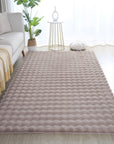Tapis de fourrure à relief DAVE - Beige – STUDIO DECO