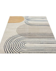 Tapis Bohème Abstrait - Beige et Ocre – STUDIO DECO