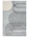 Tapis Bohème Abstrait - Gris et Crème – STUDIO DECO