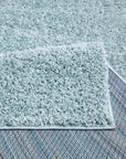 Tapis à Poils Longs SOFTY - Bleu Azur – STUDIO DECO