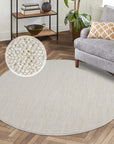 Tapis Nova Rond laineux - Crème – STUDIO DECO