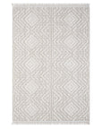 Tapis Kirah Relief à franges - Ecru – STUDIO DECO