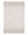 Tapis Ethnique relief à franges - Crème – STUDIO DECO