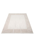Tapis de Salon à relief à franges - Crème et Rose – STUDIO DECO