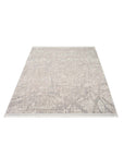 Tapis Abstrait laineux à franges - Beige – STUDIO DECO