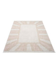 Tapis Sunny laineux à franges - Crème et Rose – STUDIO DECO