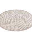 Tapis Tarza Rond à textures - Beige – STUDIO DECO