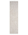 Tapis Tarza texture à franges - Beige – STUDIO DECO