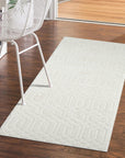 Tapis de couloir à motifs Géométrique Crème – STUDIO DECO