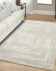 Tapis à motifs Abstrait - Beige – STUDIO DECO
