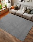 Tapis bouclés à relief Uni Gris – STUDIO DECO
