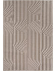 Tapis bouclés à relief ARCH Beige – STUDIO DECO